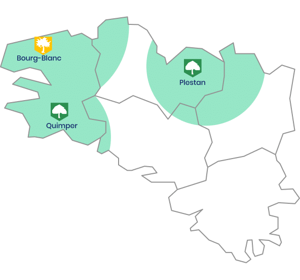 Carte implantation Kerne Elagage
